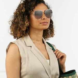 BRAND NEW GUCCI GG1143S 001 Gold/Grey Women Sunglasses - Picture 1 of 8
