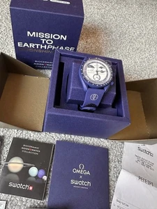 Swatch x Omega Moonswatch Mission to Earthphase Moonshine Gold Limited In Hand - Picture 1 of 15