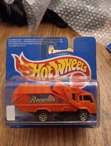Hot Wheels RECYCLING TRUCK blau Short Card ECO 1 orange Müllwagen 7 Speichen - Bild 1 von 15