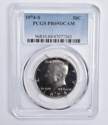 PR69 DCAM 1974-S Kennedy Half Dollar PCGS Blue Lbl *1546 - Image 1 of 4