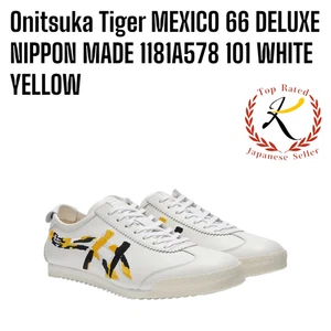 Onitsuka Tiger MEXICO 66 DELUXE NIPPON MADE 1181A578 101 WEISS GELB Leder JP - Bild 1 von 11