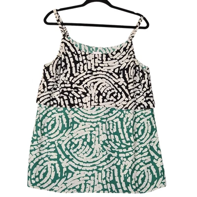 Top Cabi para mujer mediano Hobnob cami sin mangas verde negro en capas 5732 Foto 1 de 4