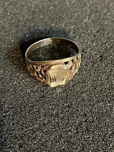 Anillo banda filigrana oro amarillo 14k 1,88 gramos talla 6,5 - Imagen 1 de 4