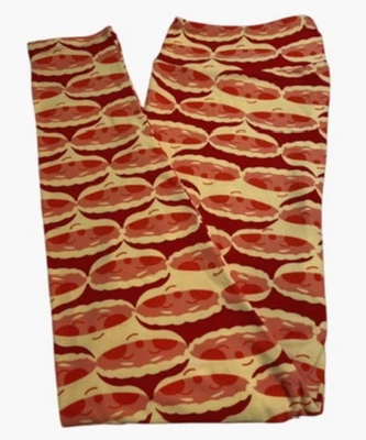 LuLaRoe Leggings TC2 Alto Curvilíneo 2 Navidad Vintage SANTA Cara Retro Adorno Foto 1 de 4