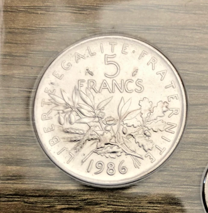 5 FRANCS SEMEUSE 1986 FDC SOUS SCELLÉ - Photo 1/1