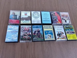 ( LOT OF 12 ) POLKA CASSETTE TAPES ! FREE SHIPPING ! - Picture 1 of 7