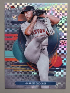 2025 Topps Finest #161 Garrett Crochet Poco Común Refractor Checkerboard Medias Rojas - Imagen 1 de 4
