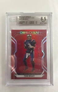 Grabado eléctrico Panini Obsidian 2020 Red Flood Tom Brady #100 BGS 8,5 - Imagen 1 de 3