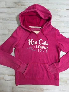 Sudadera con Capucha HOLLISTER HCO CALI Rosa Logo Grande Y2K Envejecida - Imagen 1 de 9