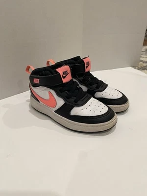 Nike Court Borough Mid 2 niña pequeña talla 9C rosa/negro/blanco Foto 1 de 4