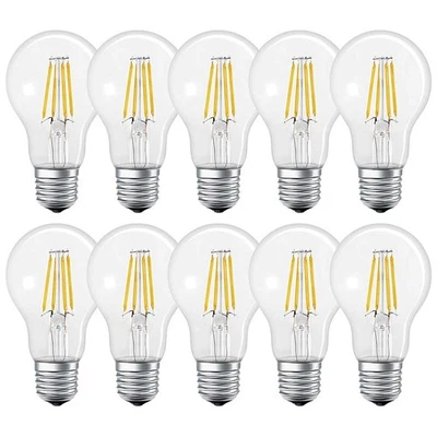 10 x LED Smart+ Filament Birne 5,5W=50W E27 klar warm Dimmbar Alexa Bluetooth - Bild 1 von 3