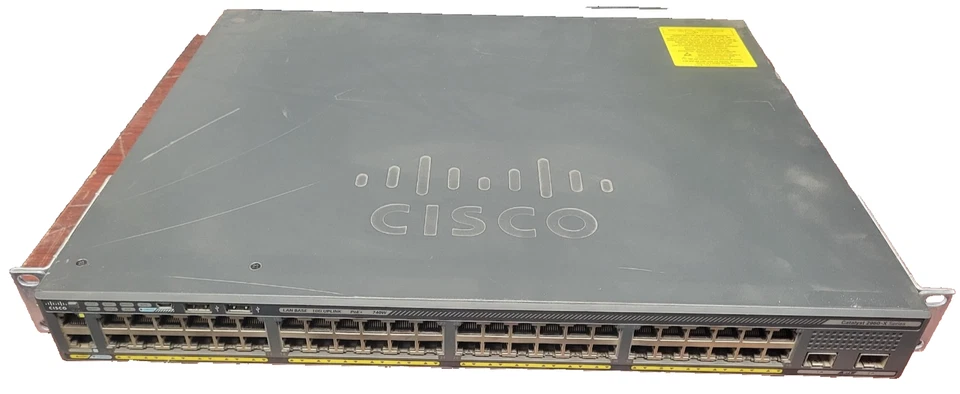 Cisco WS-C2960X-48FPS-L v06 52 Port PoE+ Ethernet Network Switch #73 - Image 1 of 4