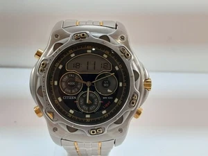 Citizen Promaster Analog Digital Herrenuhr C440-Q00460 Schwarz Silber Ss Breath - Bild 1 von 24