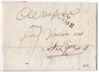 1820 Miery At Rheims Reims Merchant Mark To Pierre Vachon Négociant Lyon Letter