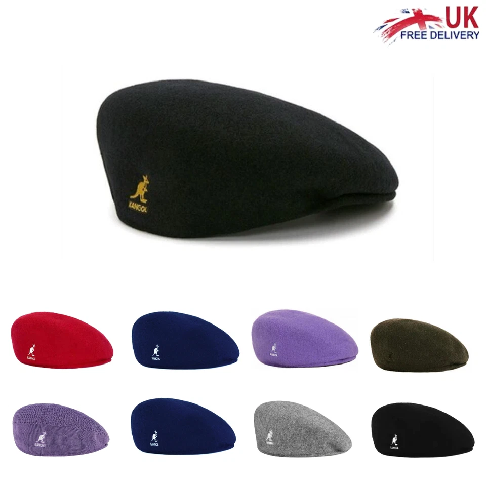 Kangooll Woolen Beret Hat Winter Wool Warm Flat Artist Caps Casual Men Women UK