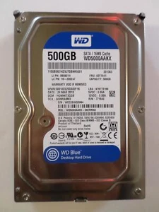 Western Digital WD5000AAKX 500 GB {FESTPLATTENGESCHWINDIGKEIT} GEBRAUCHT - Bild 1 von 3