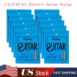 1/5/10 Sets Orphee RX15 Electric Guitar String Set (.009-.042) Nickel Alloy O9Q5 - Picture 1 of 8
