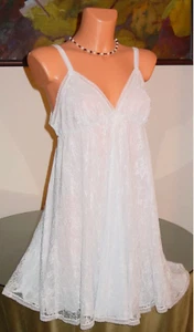 NWT Oscar de la Renta SWEET ROMANCE Babydoll, sz XL Light Blue * $150 - Picture 1 of 2