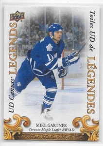 22/23 UPPER DECK TIM HORTONS LEGENDS CANVAS Mike Gartner #CL2 - Picture 1 of 1