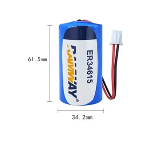 ER34615 3.6V 1900mAh Non-rechargeable for Water Meter with White Plug - Picture 1 of 2