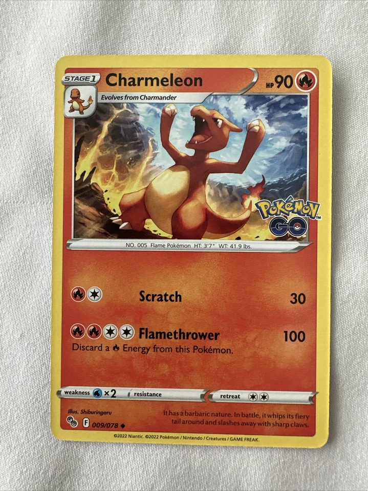 Charmeleon 009/078 NM Pokemon Go Near Mint TCG - Image 1 of 1