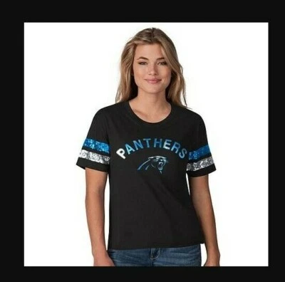 New Official NFL Carolina Panthers G-III Big Game Scoop Short Sleeve T-Shirt - Image 1 of 2