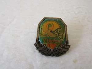 Miami Dolphins VINTAGE Crest Pin NFL Licensed WINCRAFT - Picture 1 of 2