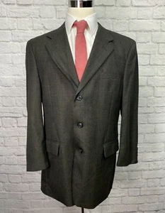 Jos A Bank Mens Brown Twill Wool Sport Coat Blazer 43R - Picture 1 of 8