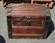 Vintage Steamer Trunk with Dome Top