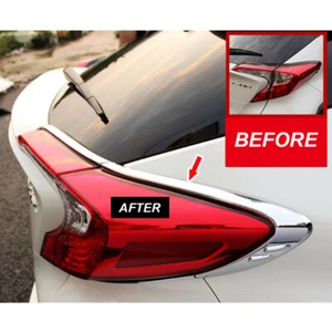 Chrome ABS For Toyota C-HR CHR SUV Rear Tail Light Cover Trim 4PCS 2019 - Picture 1 of 5