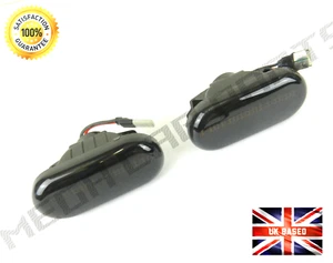FOR NISSAN QASHQAI NOTE DACIA LOGAN PAIR LED SIDE WING INDICATORS LIGHT SMOKED - Picture 1 of 4