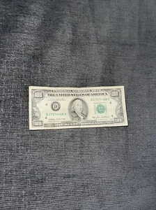 100$ bill vintage series 1985 serial number D27574468A - Picture 1 of 2