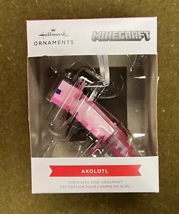 Hallmark Minecraft Pink Axolotl: Collectible 4'' Christmas Tree Ornament Decor - Picture 1 of 2