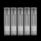 2x Empty Transparent Clear Lipstick Bottles Lip Balm Tubes Containers With Cap