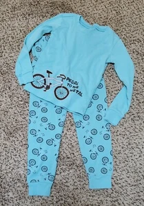 Boy's Gymboree s Pedal to the Metal Bike Bicycle long sleeve 2 pce sleepwear - Picture 1 of 1
