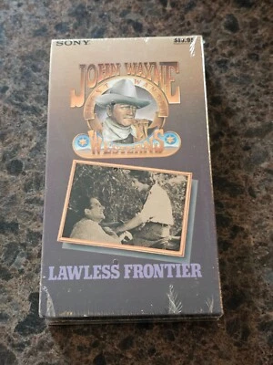 BRAND NEW Lawless Frontier (VHS; 1985) John Wayne RARE Sealed OOP - Image 1 of 4