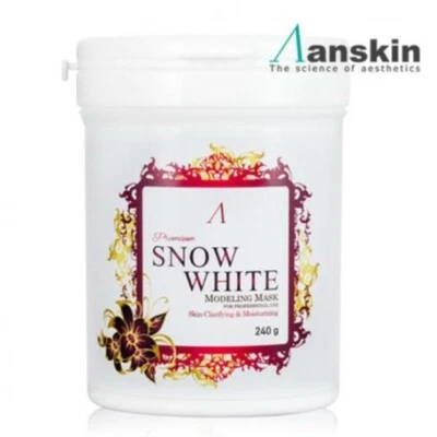 ANSKIN Modeling Mask Premium 240g #Snow White Jelly Rubber Masks KOREA MADE - Image 1 of 4