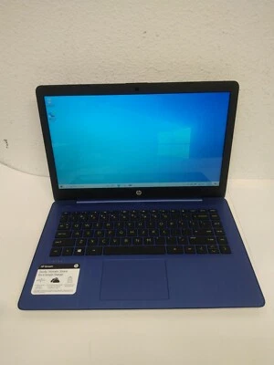 HP Stream 14-DS0036NR TOUCH Laptop AMD A4-9120C 1.5GHz 4GB Ram 64GB SSD BT Win10 - Image 1 of 4