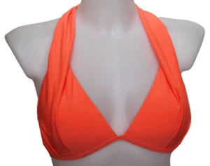 DAMEN O`NEILL BIKINI OBERTEIL MIX TOP NECKHOLDER NEON CORAL Gr. 40 CUP D NEU - Bild 1 von 3