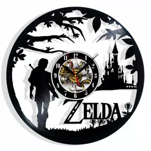 Die Legende von Zelda Wanduhr Schallplatten Dekor Geschenk Weihnachten Geburtstag Urlaub Kunst - Bild 1 von 5