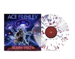 Ace Frehley - 10,000 Volts Tri Color Splatter Vinyl Sam Ash In-Store - Picture 1 of 1