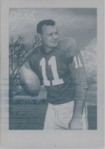 2011 TriStar Obak Football NORM VAN BROCKLIN #25 Printing Press Plate 1/1 - Picture 1 of 2