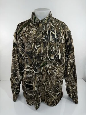 DRAKE WATERFOWL - Camouflage Mens XL Realtree Max 5 Hunting Shirt - Image 1 of 4
