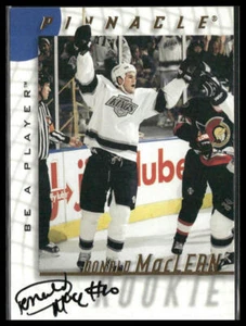 Autógrafos Donald MacLean #241 1997-98 Pinnacle Be a Player Los Angeles Kings - Imagen 1 de 2