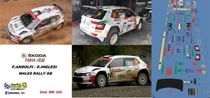 DECAL 1/43 - SKODA FABIA R5 - ANDOLFI - WALES Rally GB 2018 - Imagen 1 de 1