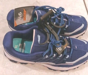 New Avia Memory Foam Lightweight Athletic Sneaker Women's Sz. 9.5 Navy -pink - Picture 1 of 12