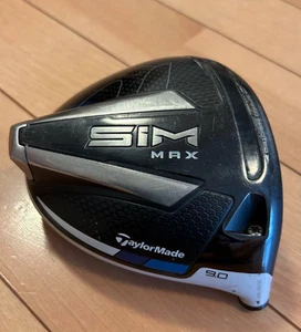 TaylorMade SIM MAX Driver Head 9.0° RH ~192g – Used, No Shaft - Picture 1 of 8