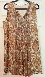 Daniel Rainn DR2 Paisley ärmelloses Etuikleid Damen M Biesen Boho Sommer - Bild 1 von 7