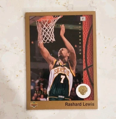 2002-03 Upper Deck Rashard Lewis Seattle Supersonics SP 185/250 - Image 1 of 3