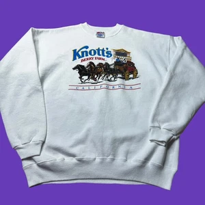Sudadera De Colección Knotts Berry Farm XL Parque de Atracciones Carruaje Gráfico Cuello Redondo - Imagen 1 de 14